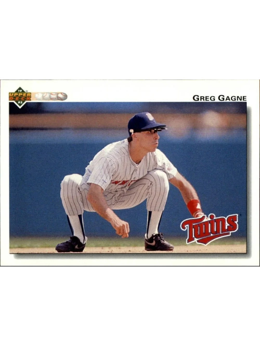 Greg Gagne 1992 Upper Deck MLB #168 Baseball Card Minnesota Twins